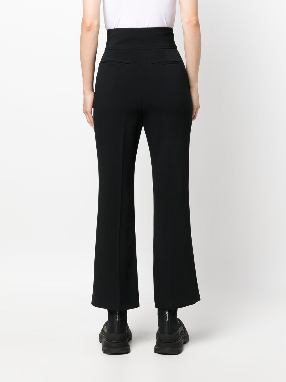 RED Valentino High Waisted Cropped Trousers Farfetch