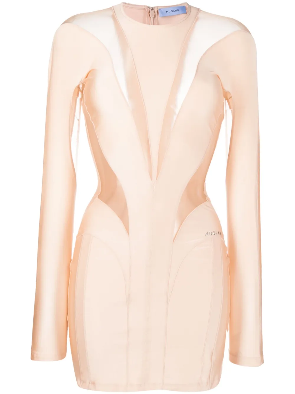 Mugler Illusion Panelled Minidress Farfetch