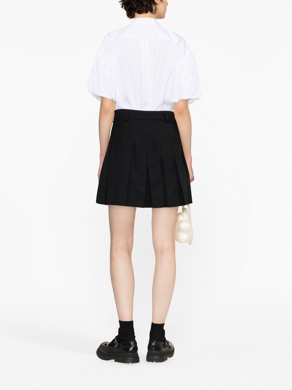 Simone Rocha Pleated A Line Miniskirt Farfetch