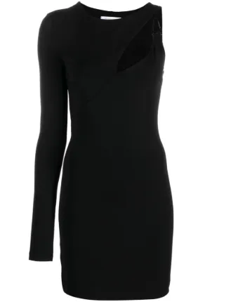 Patrizia Pepe Cut Out Detail Jersey Minidress Farfetch