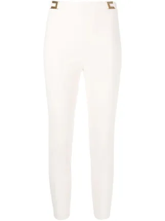 Elisabetta Franchi High Waist Skinny Trousers Farfetch