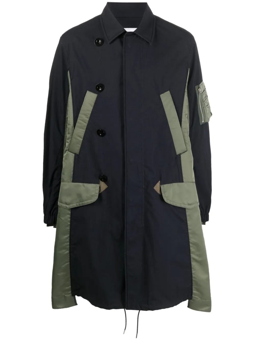 Sacai Drawstring Waist Trench Coat Farfetch