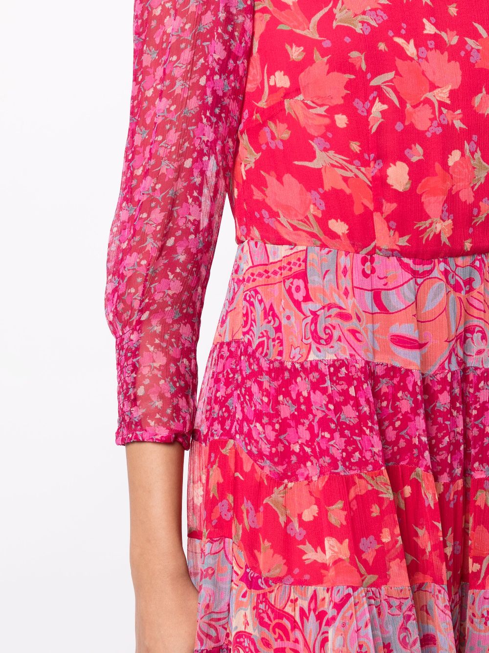 Rixo Kristen Floral Print Midi Dress Farfetch