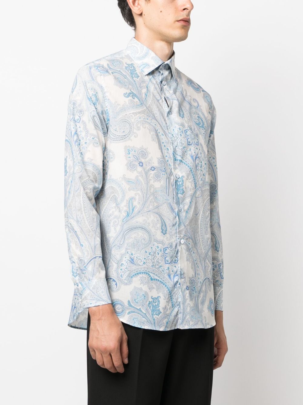 Etro Paisley Print Cotton Shirt Farfetch