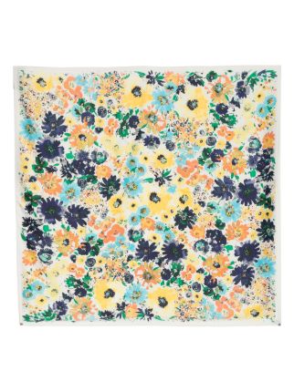 Bimba Y Lola Floral Motif Square Body Scarf Farfetch