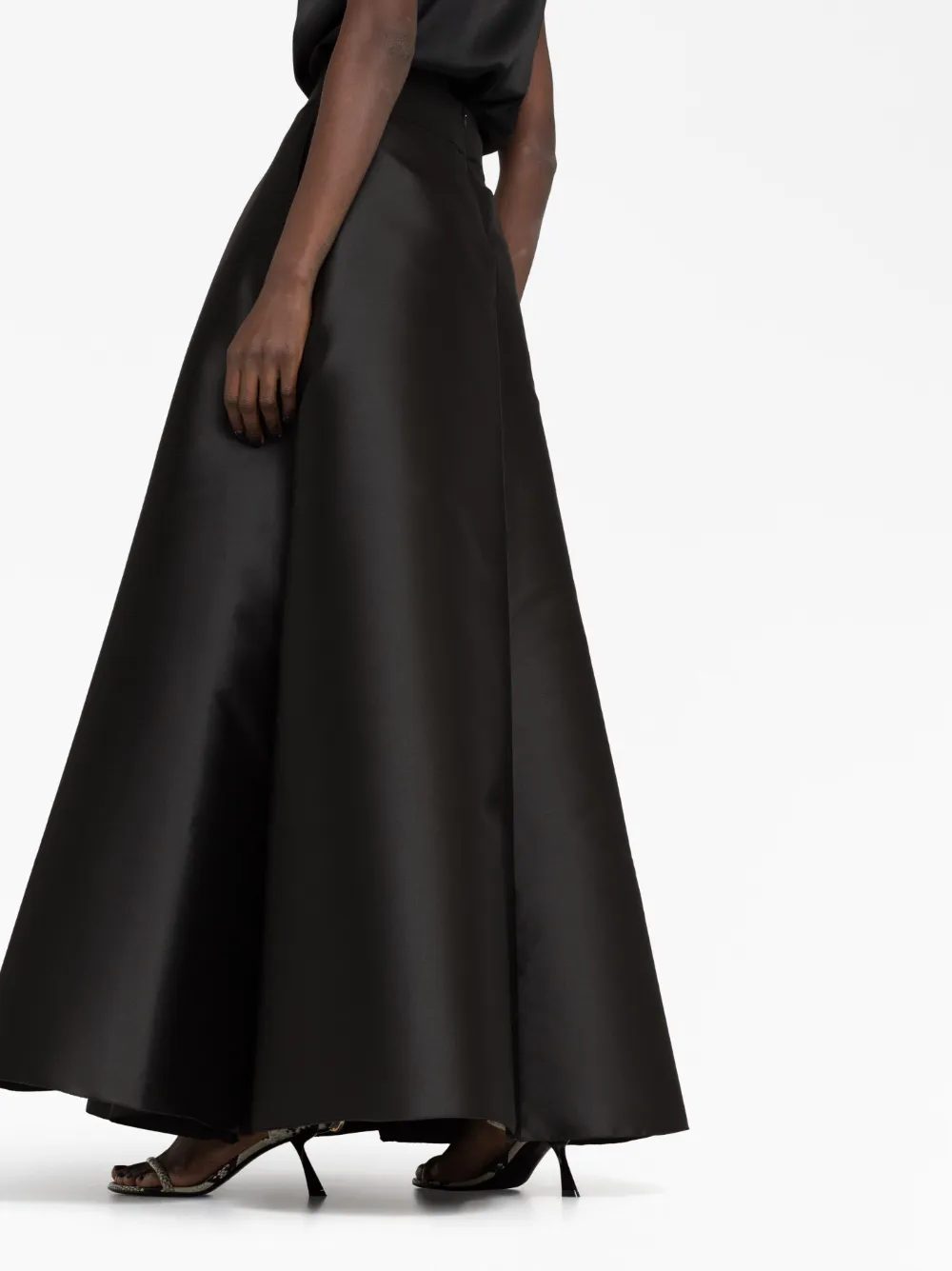 Alberta Ferretti A Line Mikado Maxi Skirt Farfetch