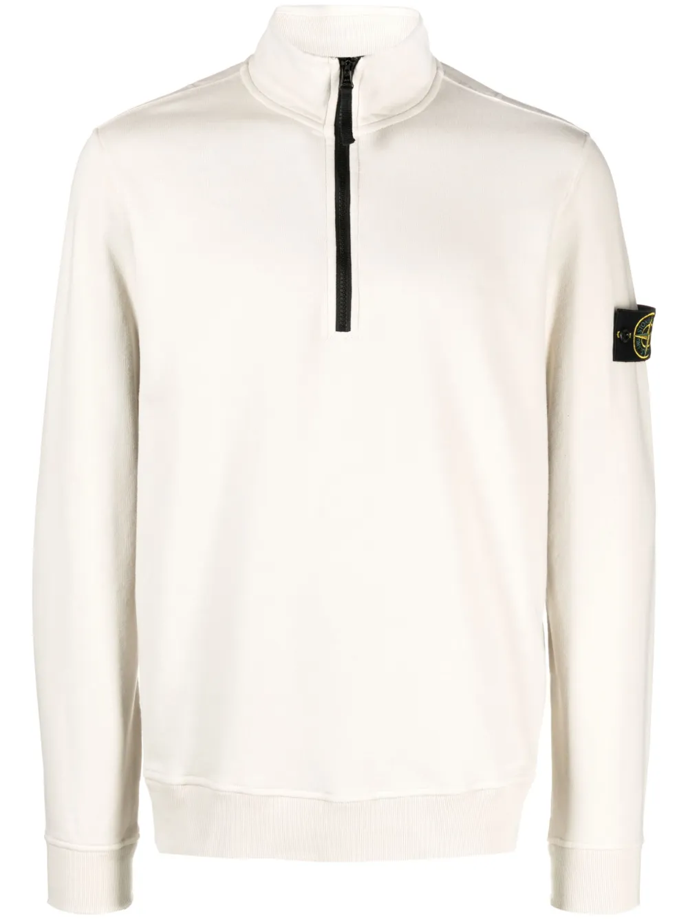 Stone Island Sweatshirt Mit Kompass Patch Farfetch