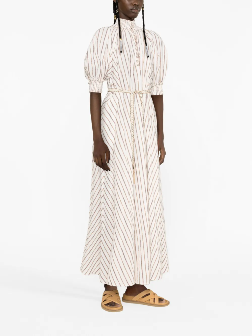 ZIMMERMANN Devi Swing Long Dress White FARFETCH