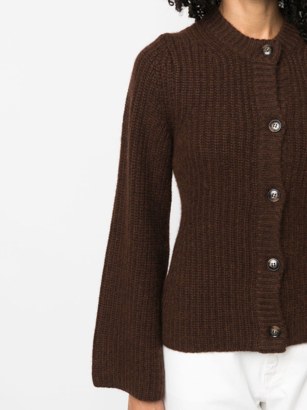 Loulou Studio Ribbed Knit Cashmere Cardigan Farfetch