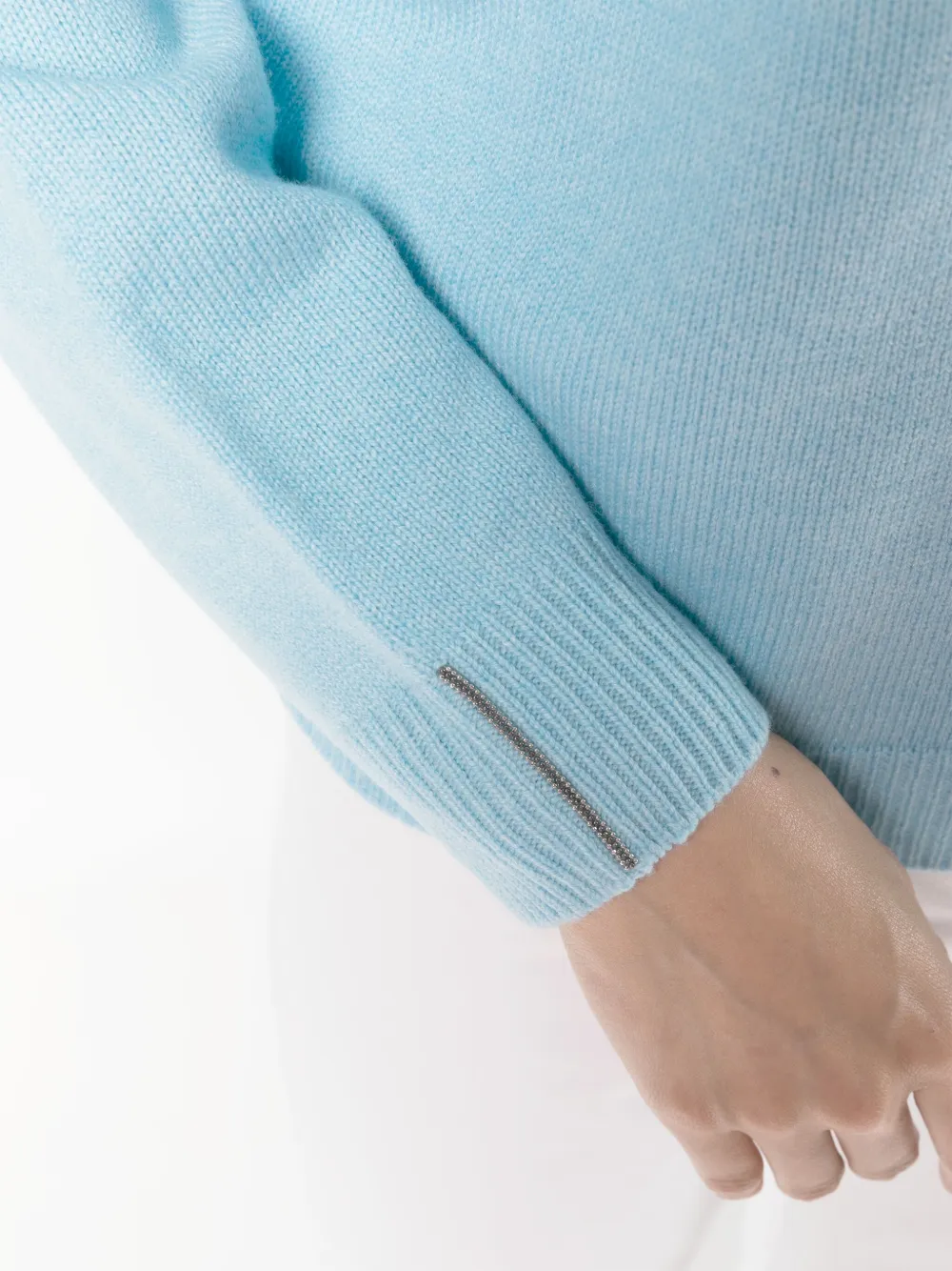 Peserico Lurex Detail Crew Neck Jumper Farfetch