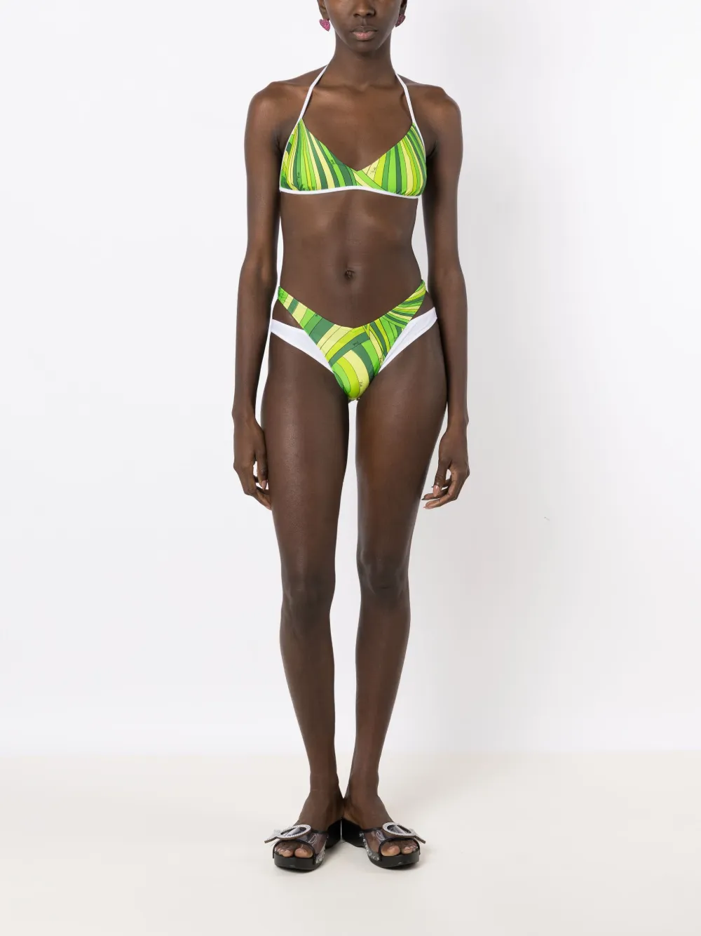 PUCCI Iride Print Bikini Top Farfetch