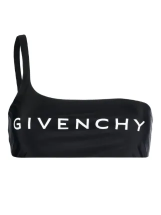 Givenchy Logo Print Bikini Top Farfetch