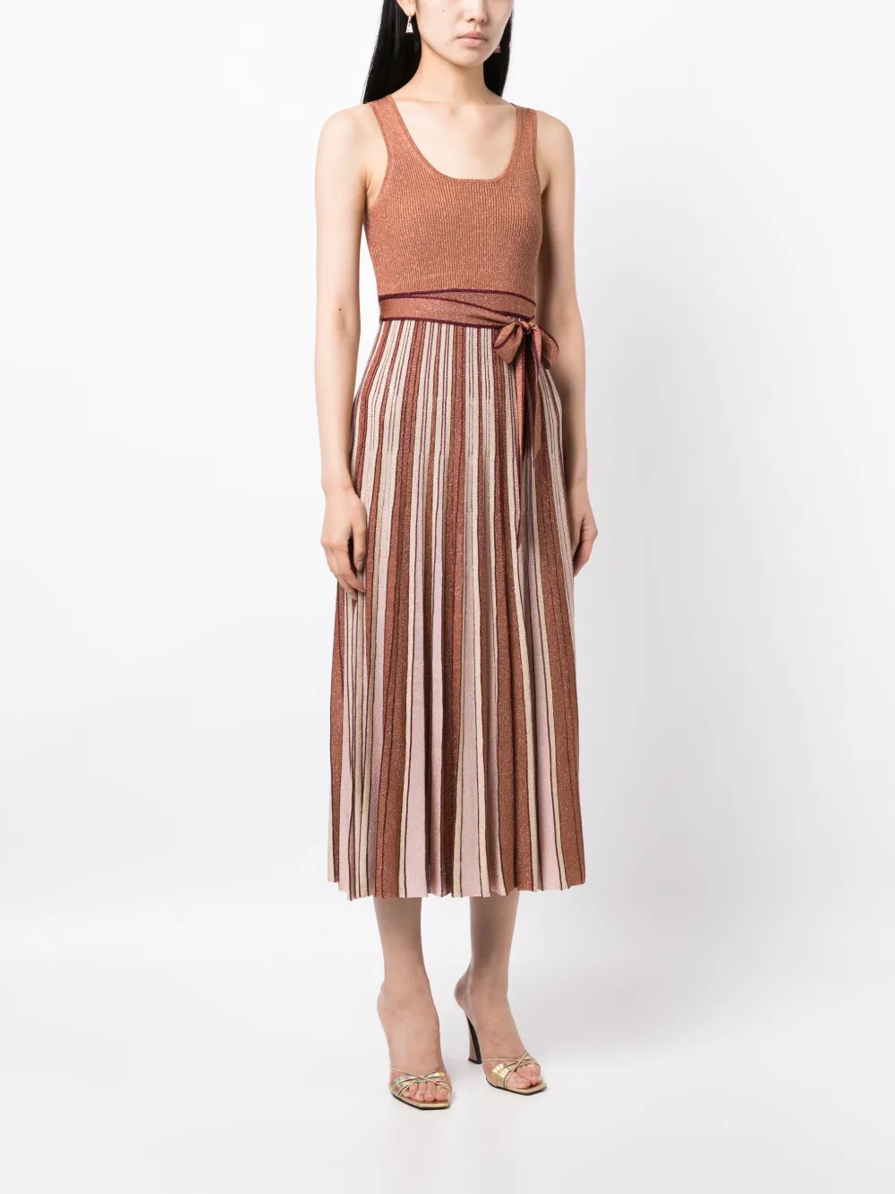 ZIMMERMANN Luminosity Lurex Midi Dress Farfetch