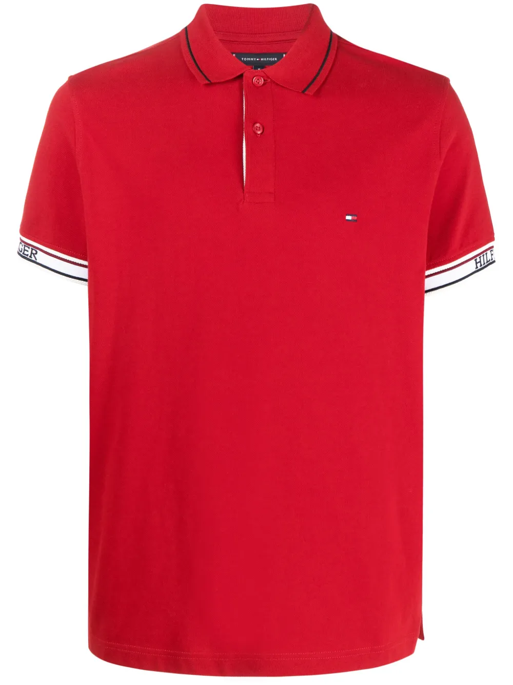 Tommy Hilfiger Logo Embroidered Cotton Polo Shirt Farfetch