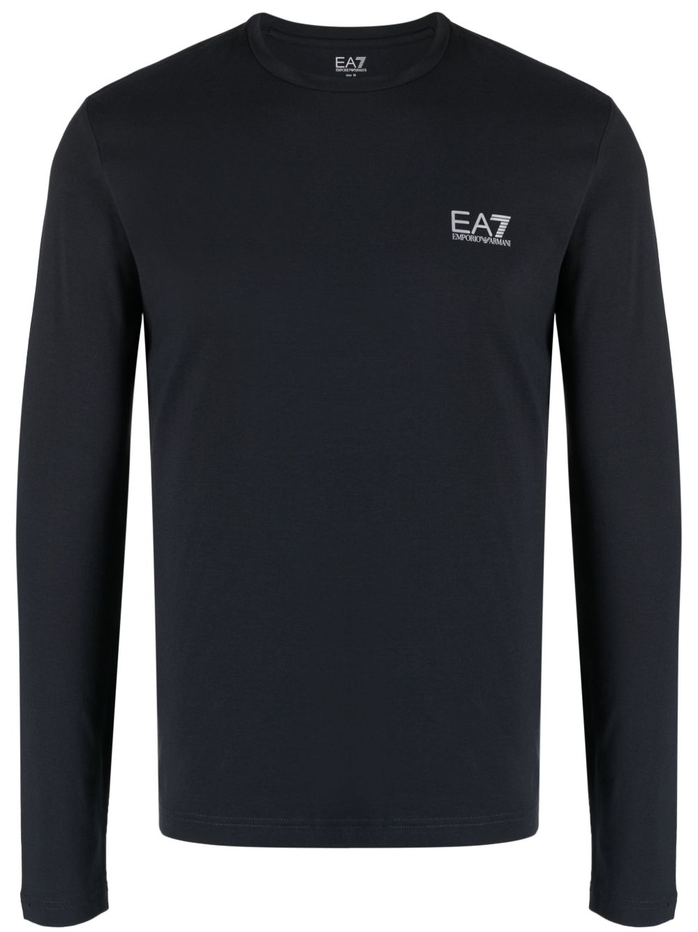 Ea Emporio Armani Logo Print Long Sleeve T Shirt Farfetch