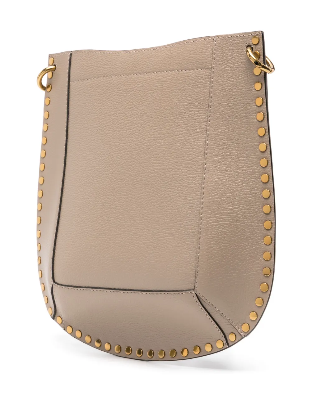 Isabel Marant Logo Stamp Leather Shoulder Bag In Nude ModeSens