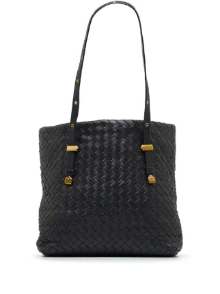 Bottega Veneta Pre Owned Intrecciato Leather Tote Bag Farfetch