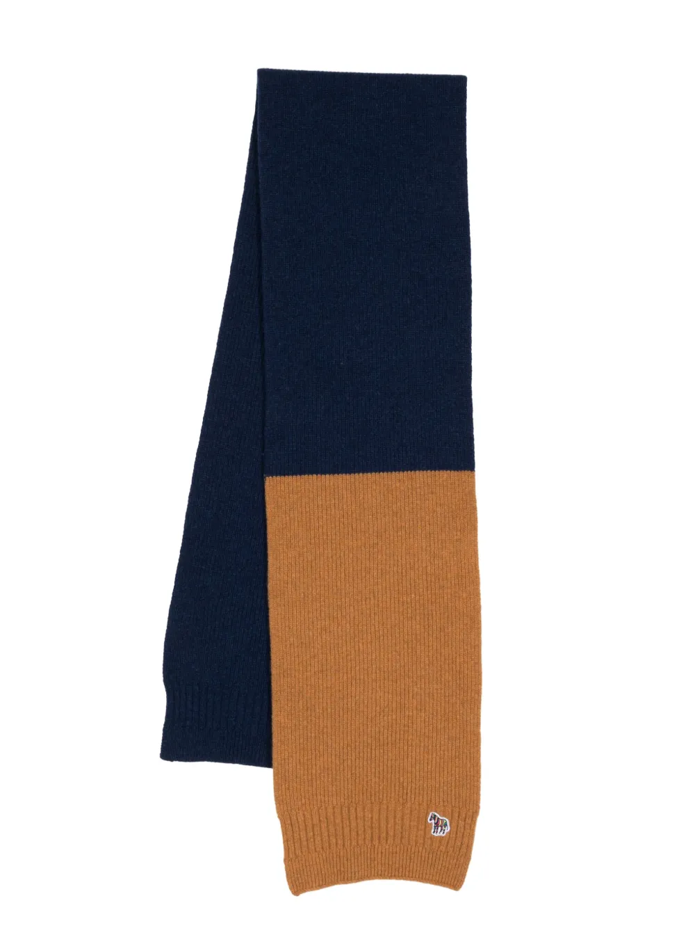 Ps Paul Smith Logo Appliqu Colour Block Scarf Farfetch