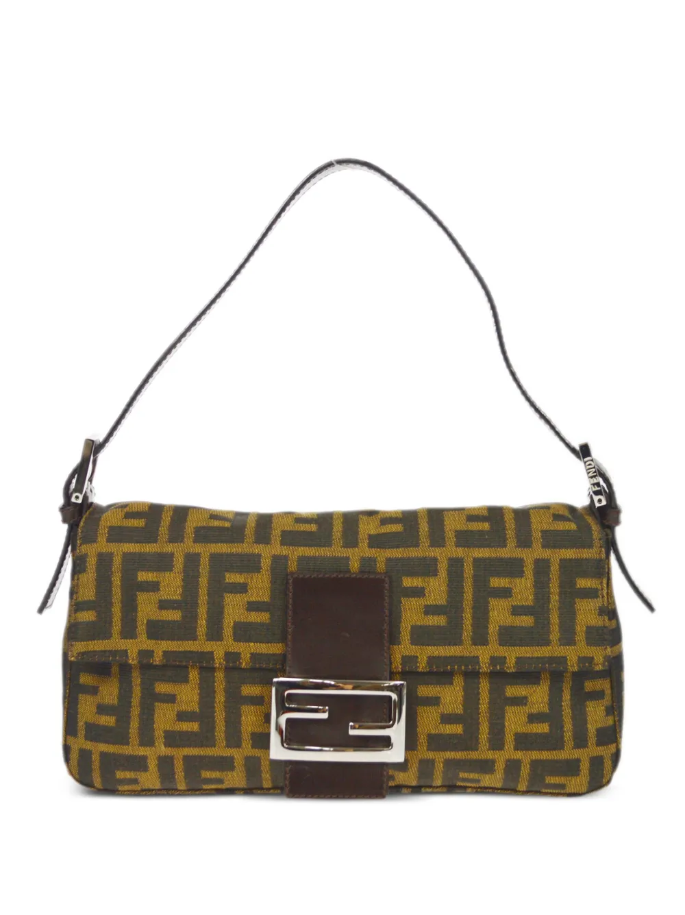 Fendi Pre Owned Bolsa De Hombro Baguette Zucca Farfetch