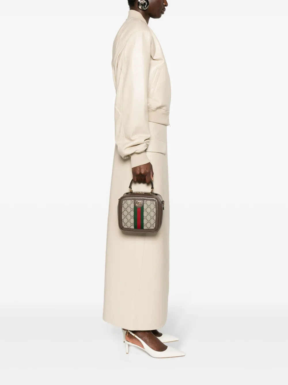 Gucci Mini Ophidia Tote Bag Neutrals FARFETCH UK