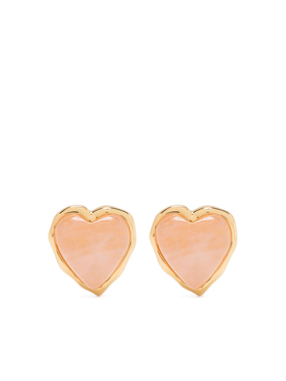 Bimba Y Lola Heart Motif Stud Earrings Farfetch