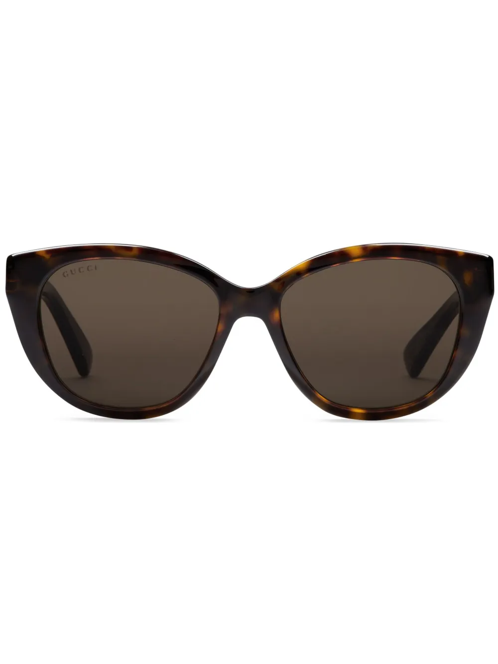 Gucci Eyewear Cat Eye Frame Tortoiseshell Sunglasses Farfetch