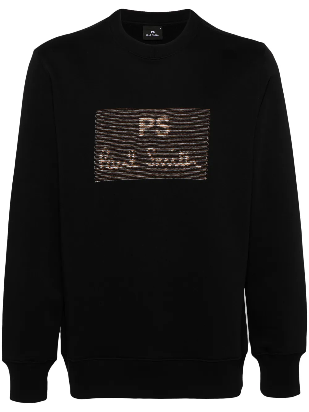 Ps Paul Smith Logo Embroidered Cotton Sweatshirt Farfetch