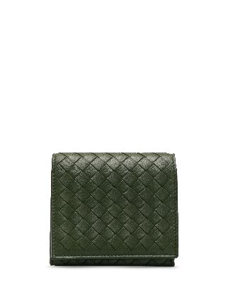 Bottega Veneta Pre Owned Intrecciato Tri Fold Wallet Farfetch