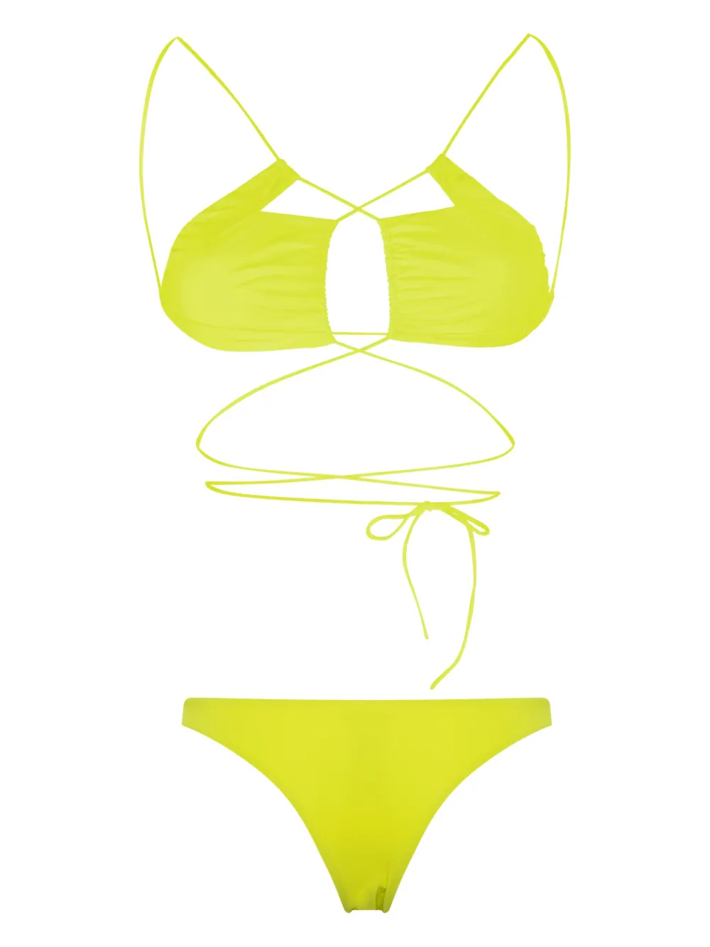 Amazu N Jadia Thong Cut Out Bikini Set Farfetch