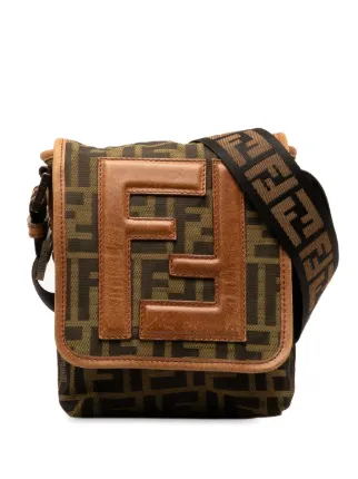 Fendi Pre Owned Mini Zucca Crossbody Bag Farfetch