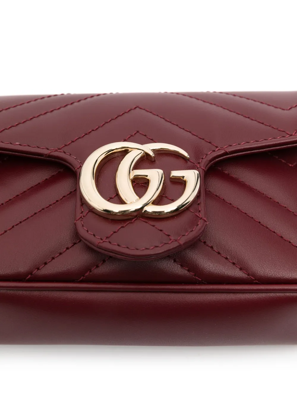 Gucci Super Mini Gg Marmont Cross Body Bag Red Farfetch