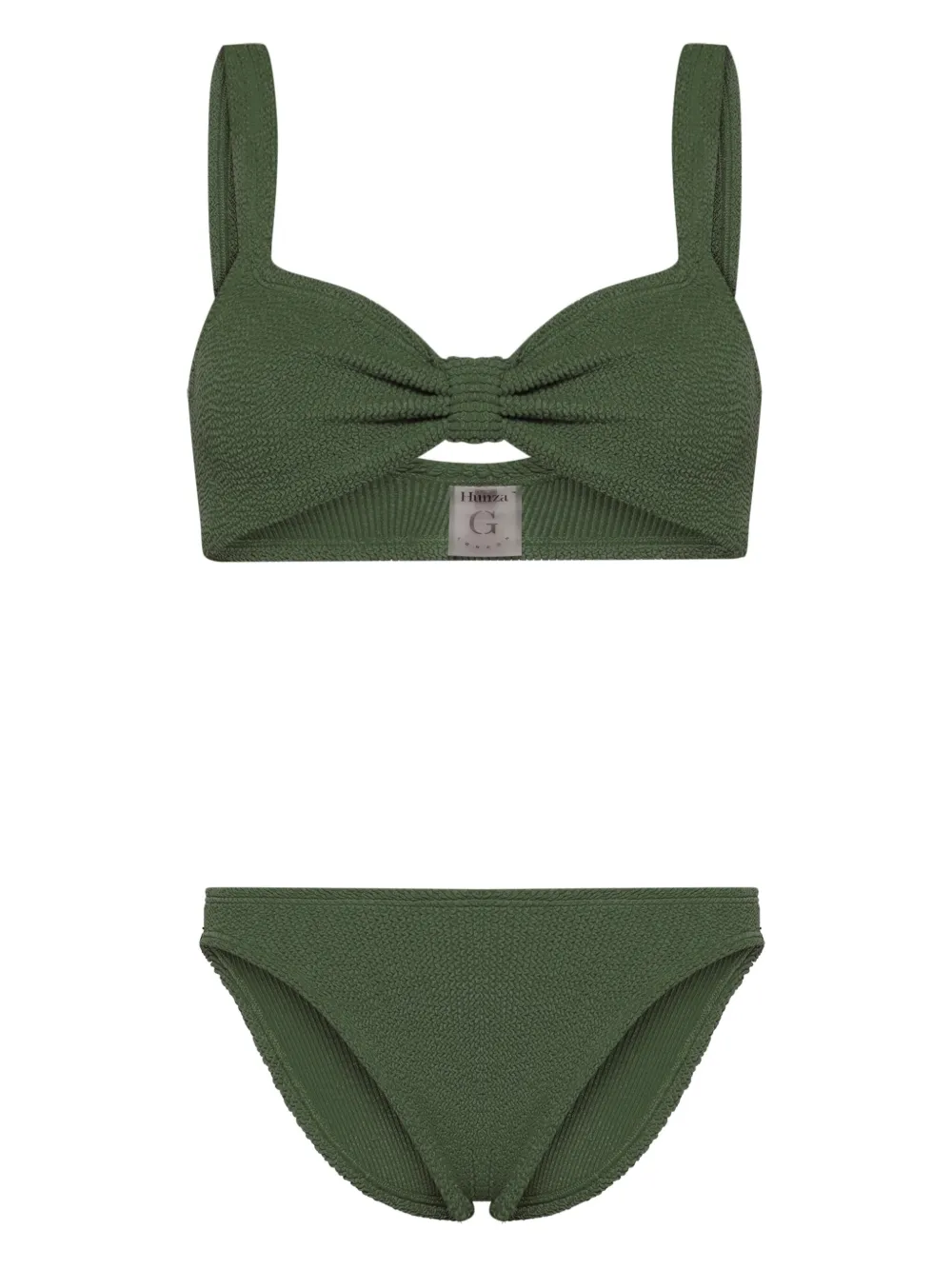 Hunza G Bonnie Shirred Bikini Farfetch