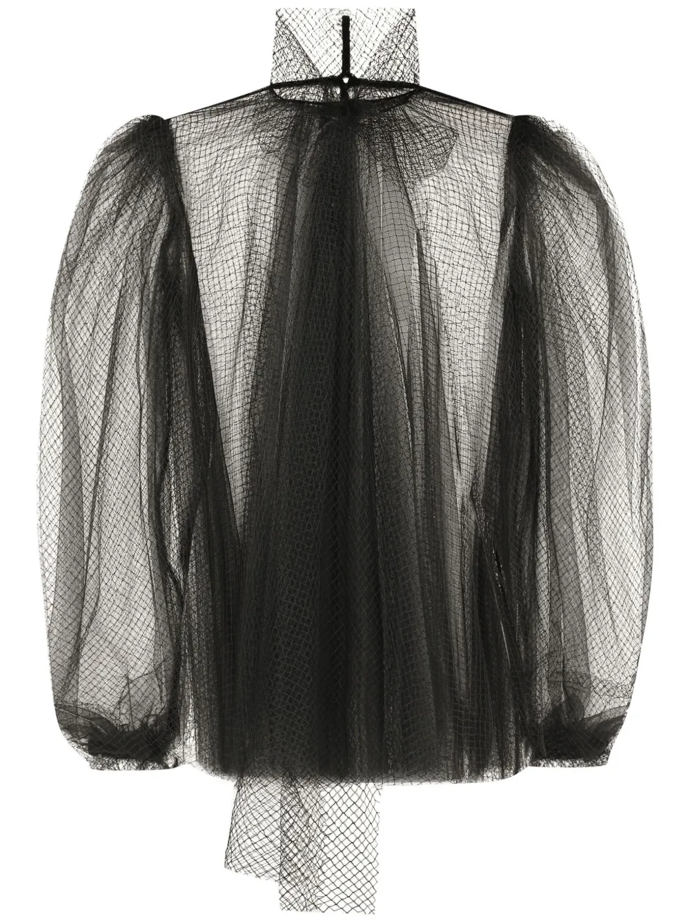 Dolce Gabbana Pussy Bow Mesh Blouse Black Farfetch