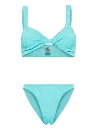 Hunza G Juno Crinkled Bikini Farfetch