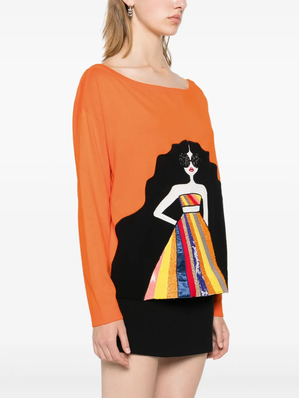 Alice Olivia Winona Stace Jumper Orange FARFETCH