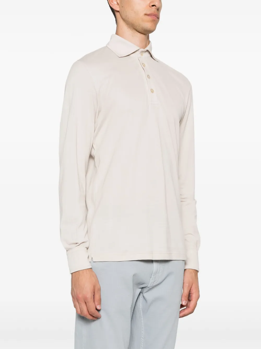 Eleventy Cotton Polo Shirt Neutrals Farfetch