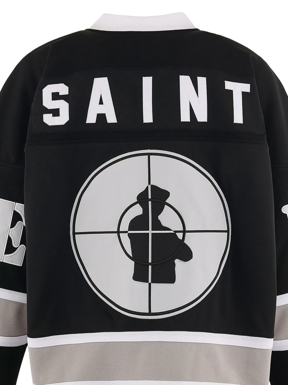 Saint Mxxxxxx Logo Print Sweatshirt Black Farfetch