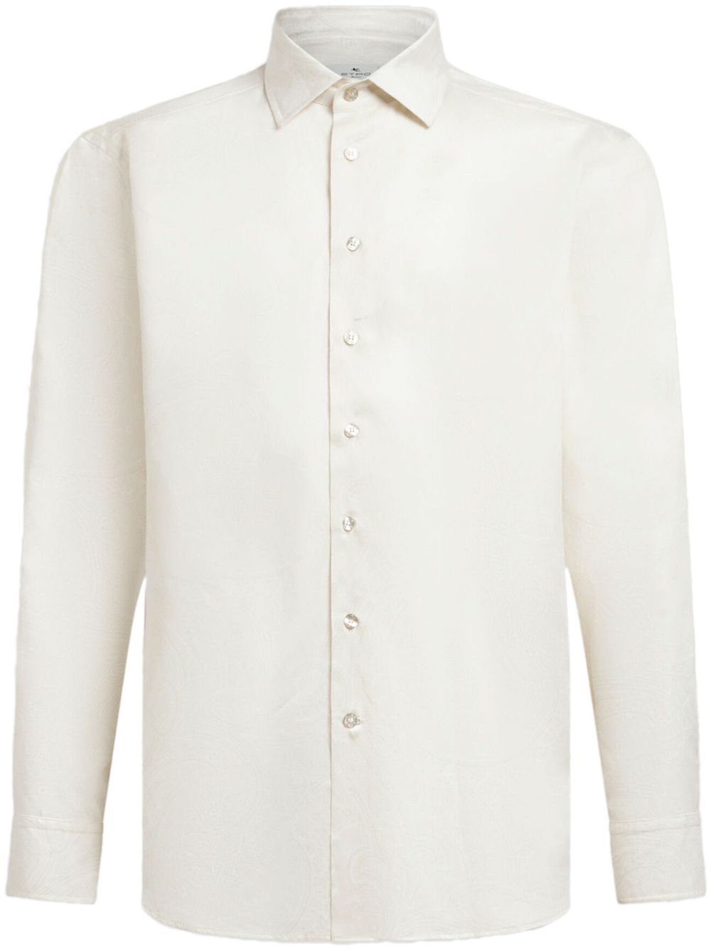 Etro Paisley Print Cotton Shirt White Farfetch Sg