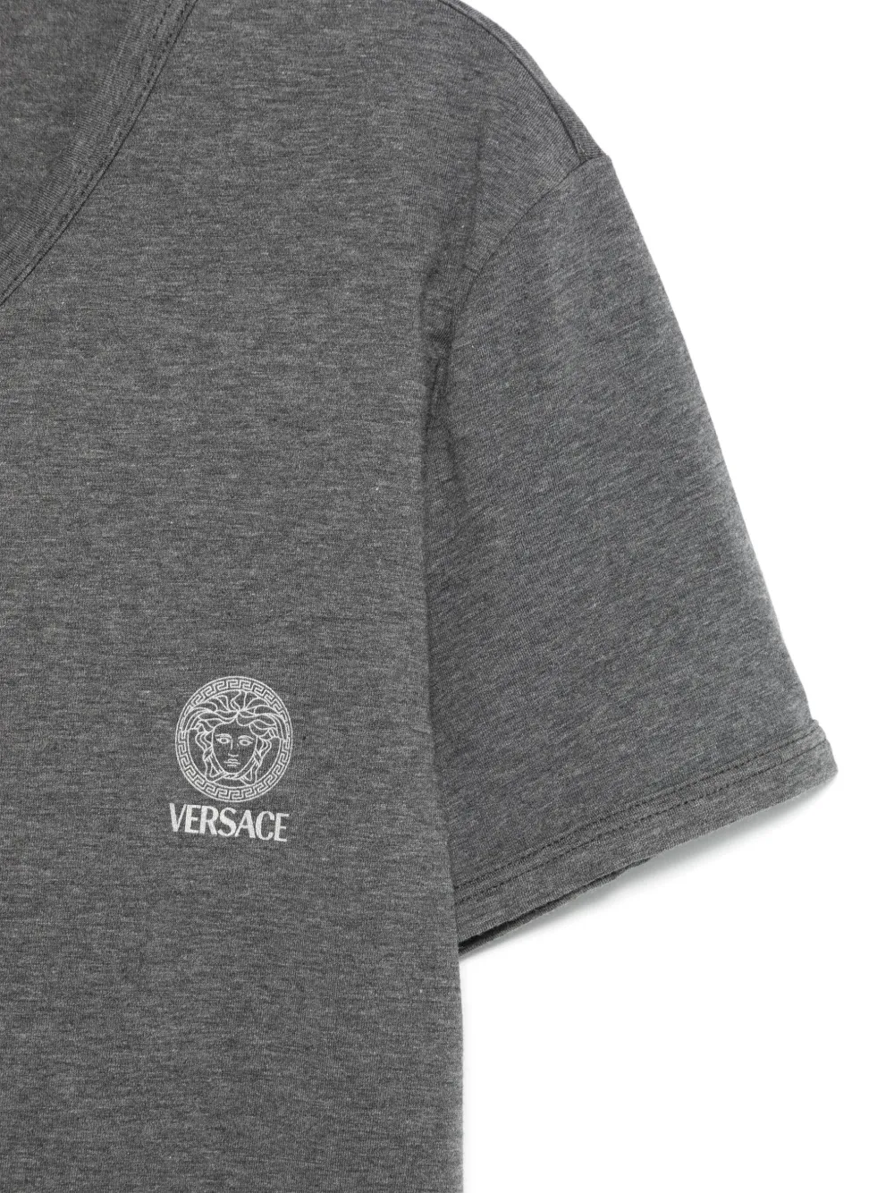 Versace Medusa Head Motif T Shirt Grey Farfetch