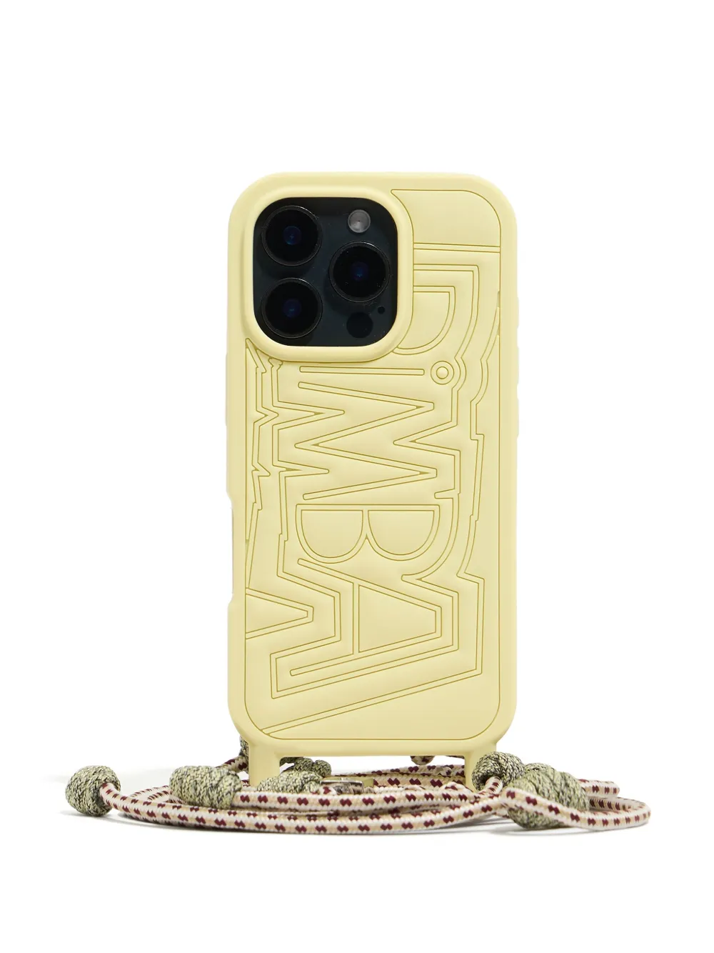 Bimba Y Lola Logo Embossed Iphone Pro Case Yellow Farfetch