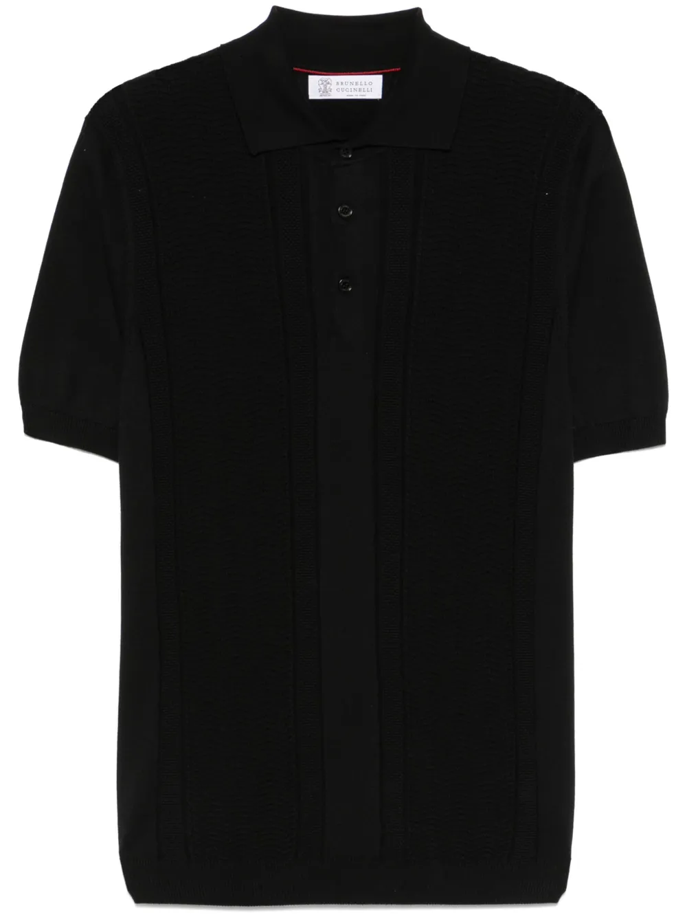 Brunello Cucinelli Playera Tipo Polo Tejida Negro FARFETCH MX