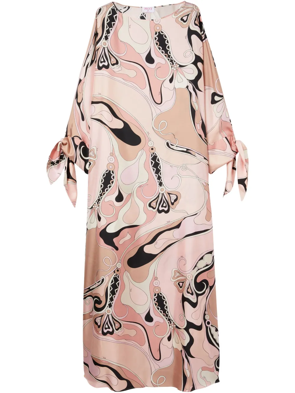 PUCCI Orchidee Print Dress Neutrals FARFETCH