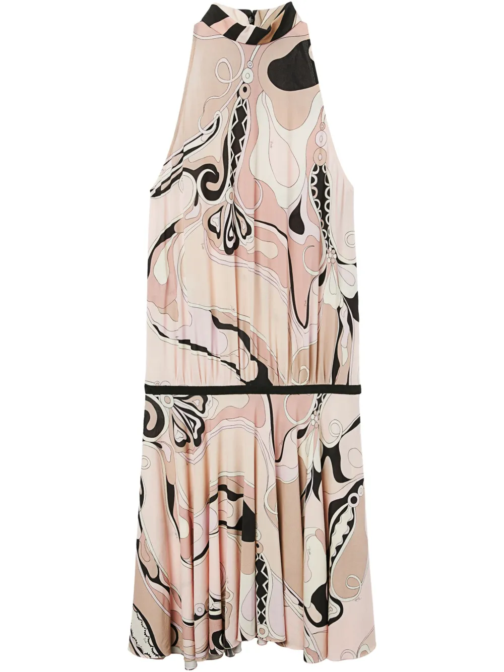 Pucci Orchidee Print Dress Neutrals Farfetch