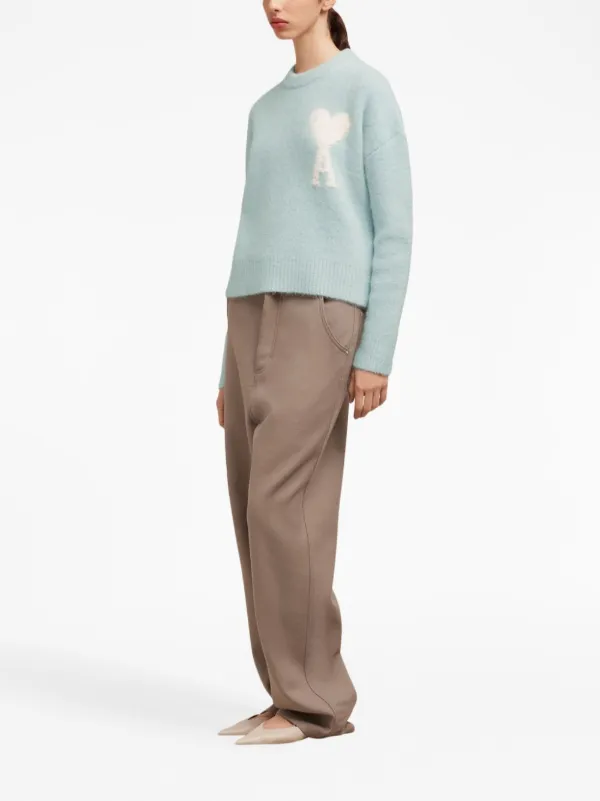 AMI Paris Cloudy Wool Ami De Coeur Jumper Eraldo US