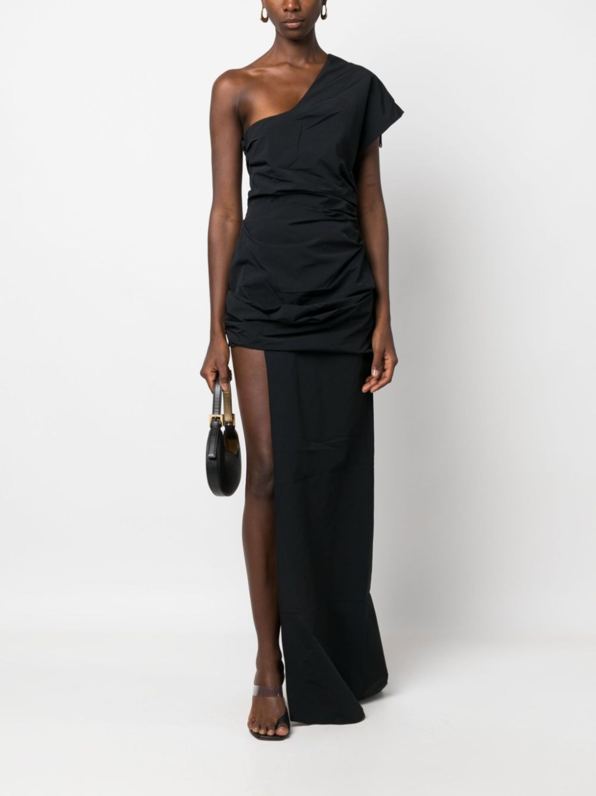 Christopher Esber Gathered Asymmetric Silk Gown Eraldo KR