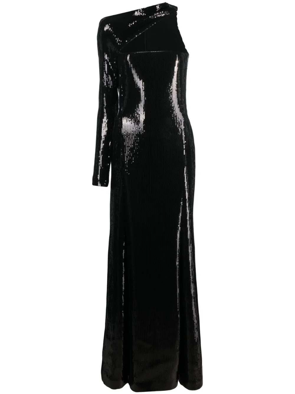 Asymmetric One Shoulder Sequin Gown David Koma Eraldo