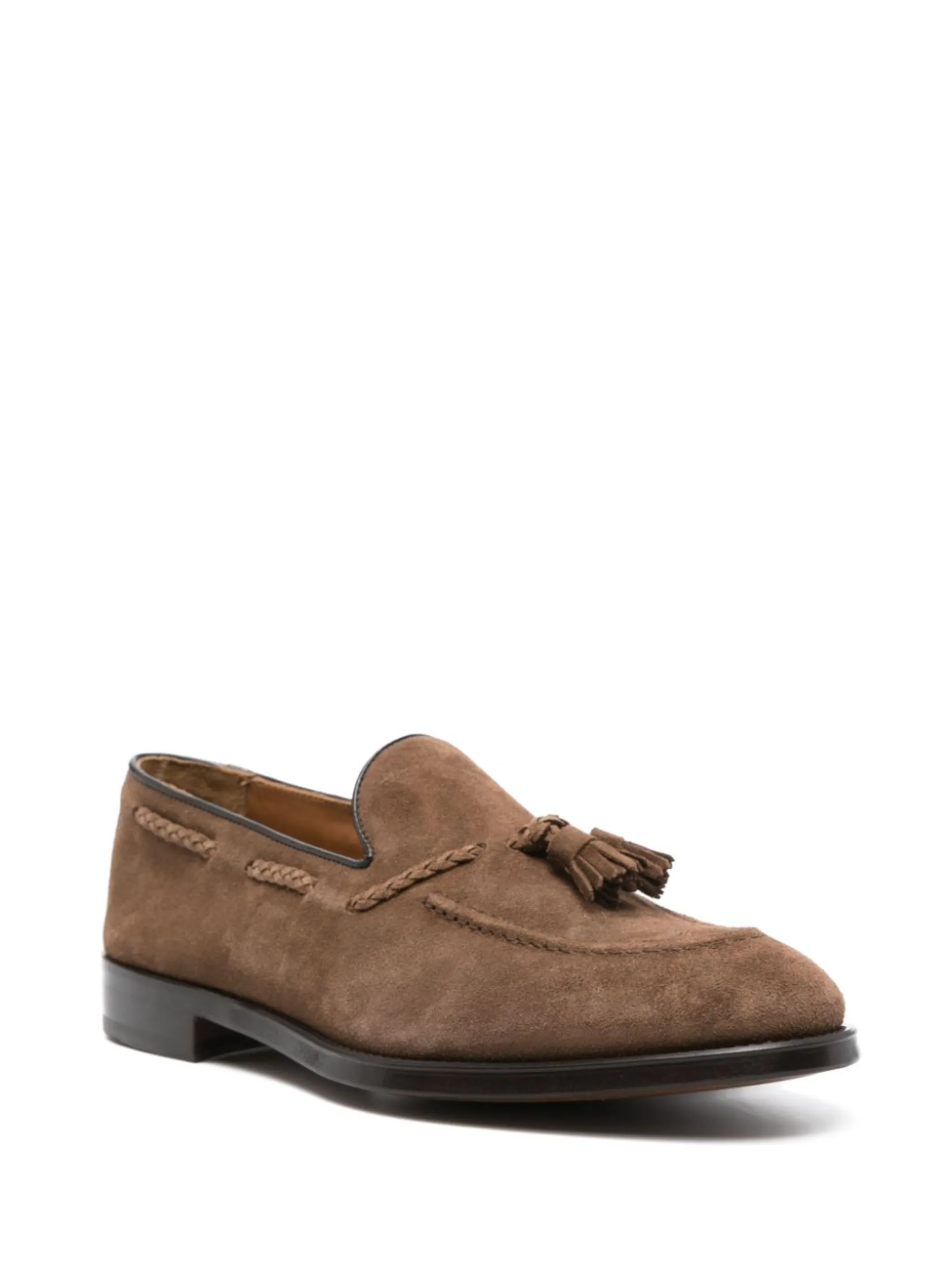 Doucal S Tassel Detail Suede Loafers Eraldo Us