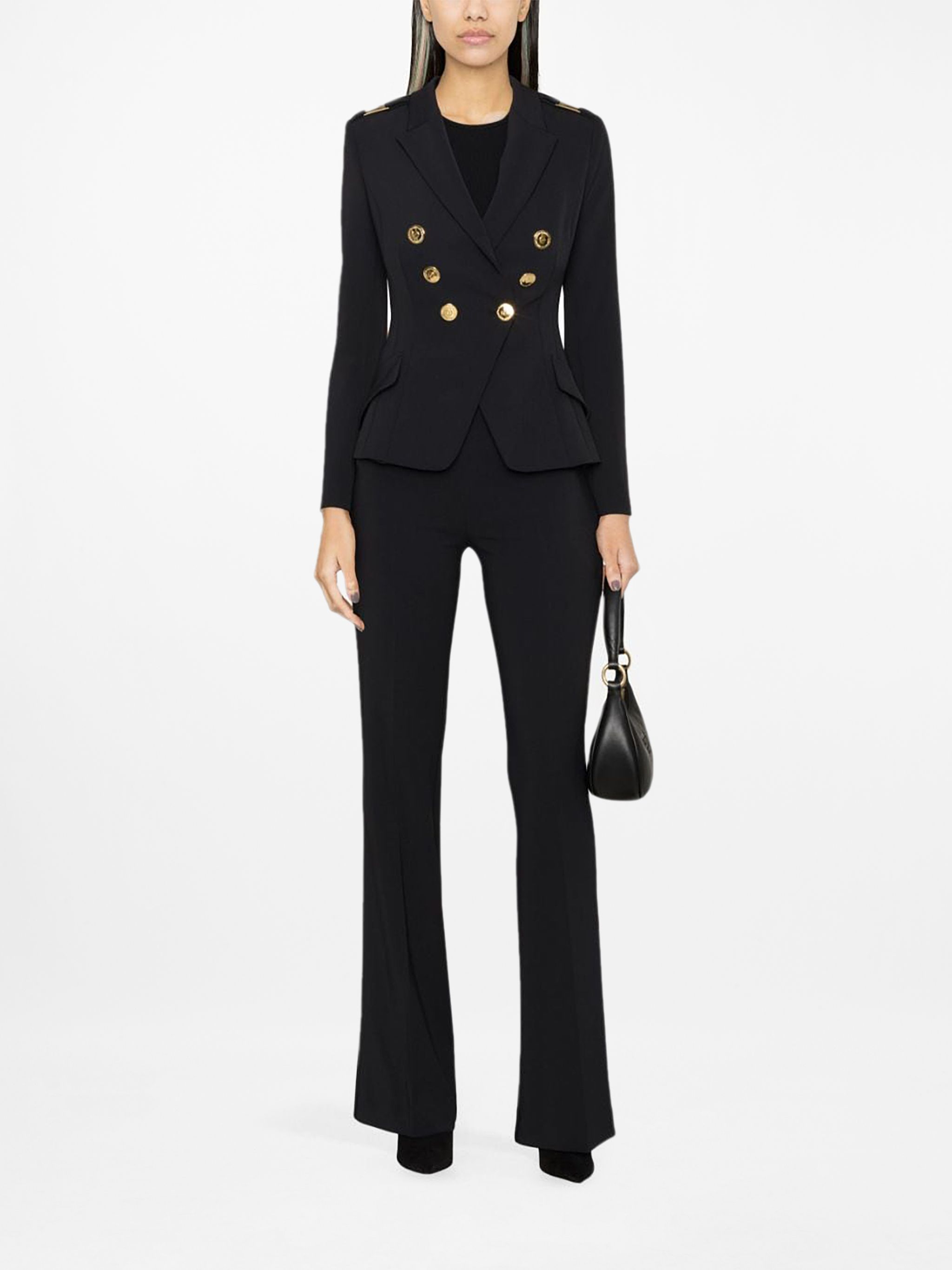 Double Breasted Crepe Blazer Elisabetta Franchi Eraldo