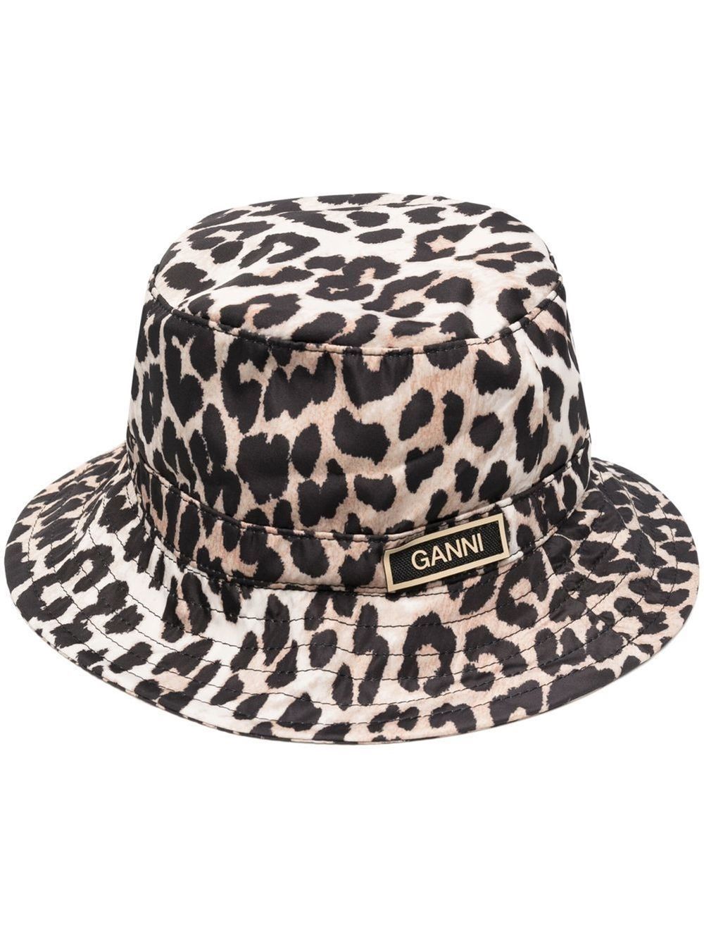 Leopard Print Bucket Hat Ganni Eraldo