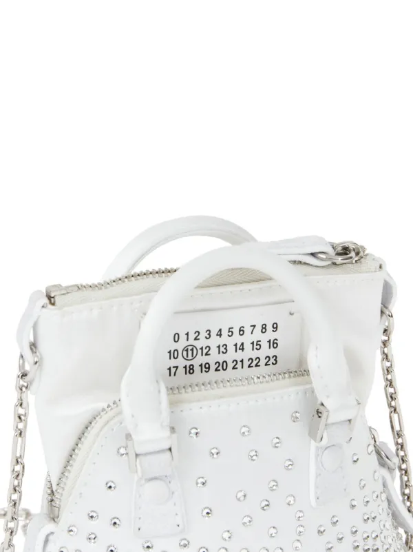 Ac Cinema Inferno Crystal Embellished Shoulder Bag Maison Margiela